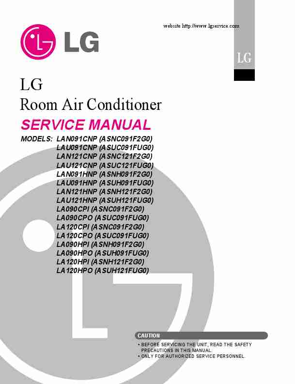 LG Electronics Air Conditioner LAN091CNP, LAU091CNP, LAN121CNP-page_pdf